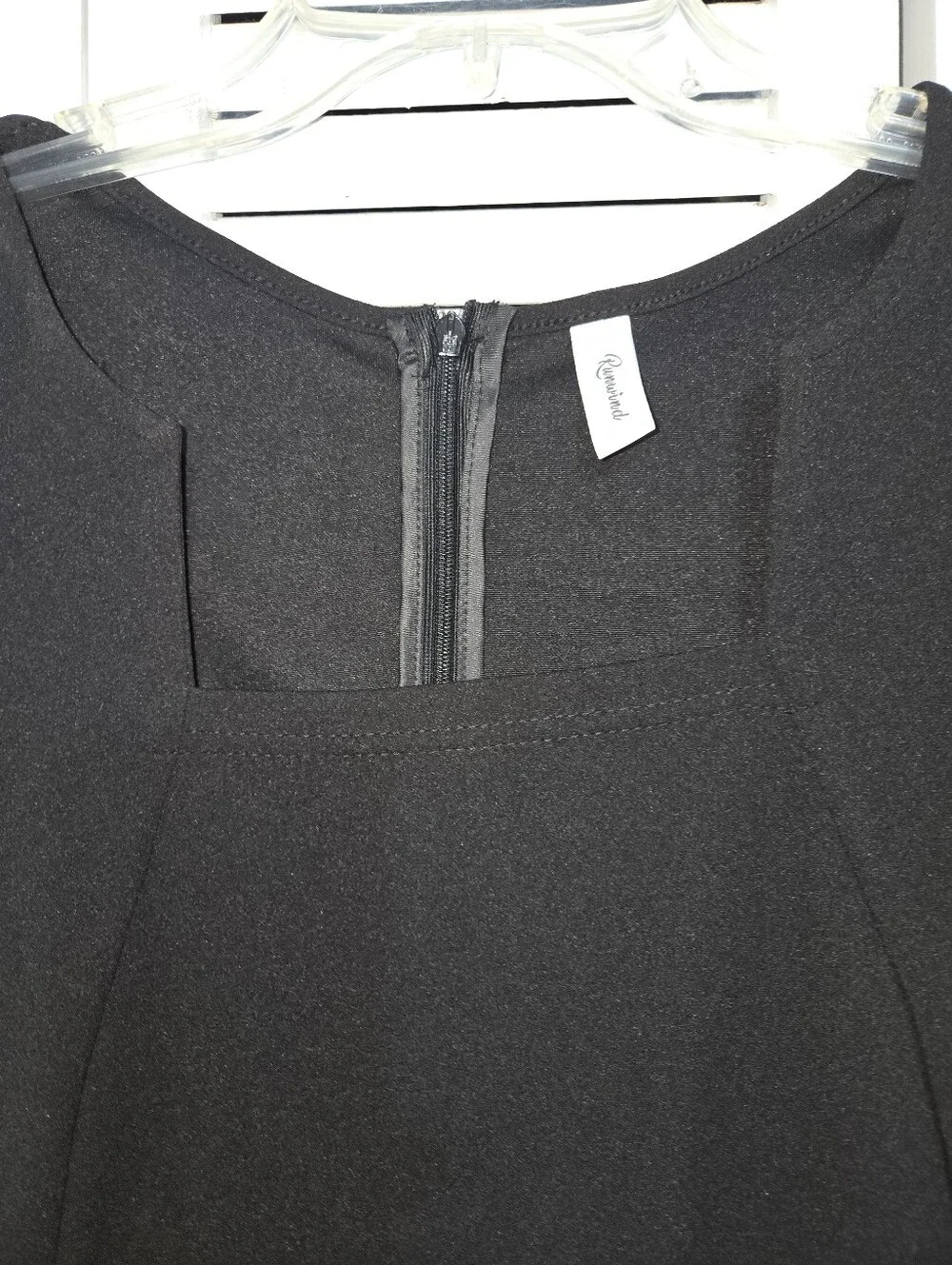 Runwind Women's 2X Black Peplum Dress - Stylish Office Church - Picture 3 of 11